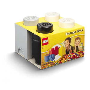 Zestaw 3 plastikowych pudełek LEGO®, 25x25, 2x18, 1 cm obraz