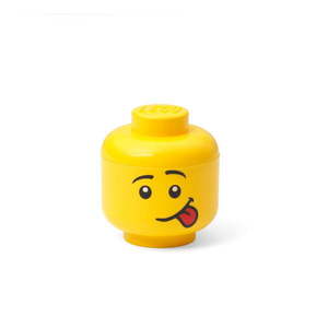 Żółte pudełko w kształcie głowy LEGO® silly, 10, 5x10, 6x12 cm obraz