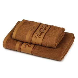 4Home Komplet Bamboo Premium ręczników brązowy, 70 x 140 cm, 50 x 100 cm obraz
