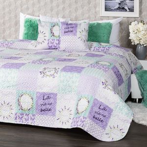 4Home Narzuta na łóżko Lavender, 220 x 240 cm, 2 szt. 40 x 40 cm obraz