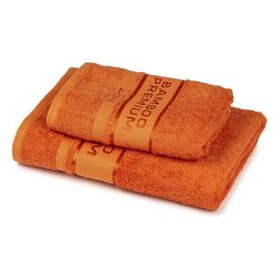 4Home Komplet Bamboo Premium ręczników pomarańczowy, 70 x 140 cm, 50 x 100 cm obraz