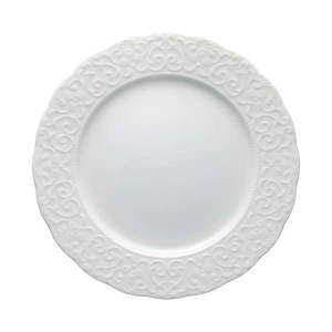 Biały talerz porcelanowy Brandani Gran Gala, ⌀ 25 cm obraz