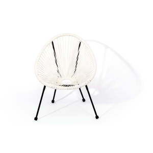 Białe wiklinowe krzesełko dla dzieci Le Bonom Avocado, 50, 5x62x55, 5 cm obraz