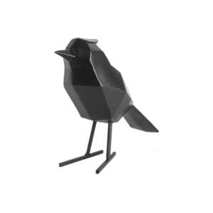 Czarna figurka dekoracyjna w kształcie ptaszka PT LIVING Bird Large Statue obraz