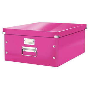 Różowe pudełko do przechowywania Click&Store – Leitz obraz