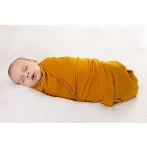 Rożek niemowlęcy żółty, 80 x 120 cm obraz