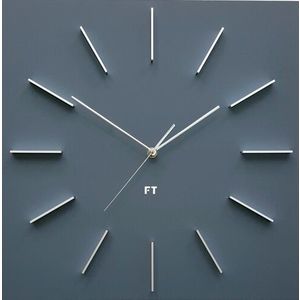 Future Time FT1010GY Square grey Designerski zegar ścienny, 40 cm obraz