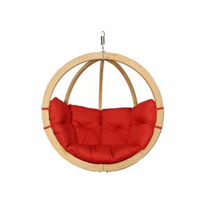 Fotel hamakowy drewniany, kremowy Swing Chair Single (3) obraz