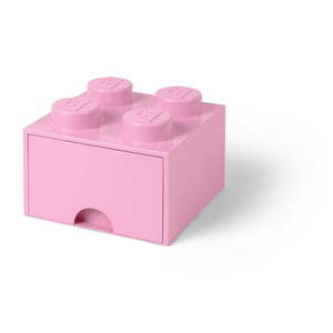 Jasnoróżowy pojemnik kwadratowy LEGO® obraz