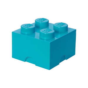 Błękitny kwadratowy pojemnik LEGO® obraz
