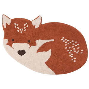 Kasztanowy dywan bawełniany Nattiot Little Wolf, 70x110 cm obraz