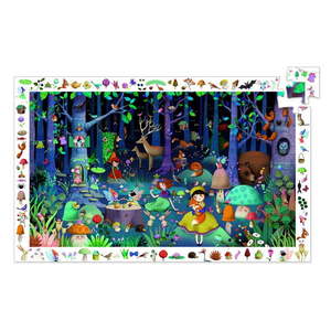 Dziecięce puzzle Djeco Observation Bajeczny las obraz