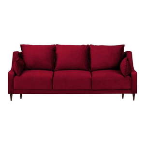 Czerwona rozkładana sofa ze schowkiem Mazzini Sofas Freesia, 215 cm obraz