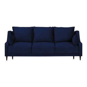 Niebieska rozkładana sofa ze schowkiem Mazzini Sofas Freesia, 215 cm obraz