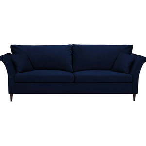 Niebieska rozkładana sofa ze schowkiem Mazzini Sofas Pivoine obraz