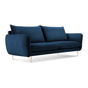 Niebieska aksamitna sofa Cosmopolitan Design Florence, 160 cm obraz