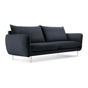 Antracytowa aksamitna sofa Cosmopolitan Design Florence, 160 cm obraz