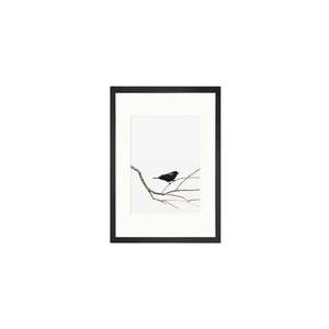 Plakat 24x29 cm Bird on the Branch – Tablo Center obraz