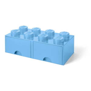 Jasnoniebieski pojemnik z 2 szufladami LEGO® obraz