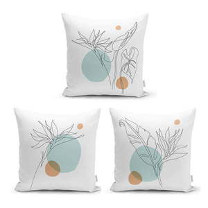 Zestaw 3 poszewek na poduszki Minimalist Cushion Covers Drawing Modern, 45x45 cm obraz