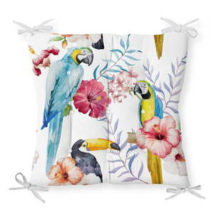 Poduszka na krzesło z domieszką bawełny Minimalist Cushion Covers Jungle Birds, 40x40 cm obraz