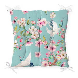Poduszka na krzesło Minimalist Cushion Covers Flowers and Bird, 40x40 cm obraz