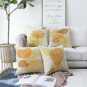 Zestaw 4 poszewek na poduszki Minimalist Cushion Covers Sunset Colours, 55x55 cm obraz