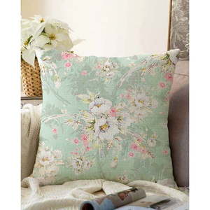 Zielona poszewka na poduszkę z domieszką bawełny Minimalist Cushion Covers Blossom, 55x55 cm obraz