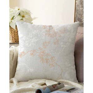 Szara poszewka na poduszkę z domieszką bawełny Minimalist Cushion Covers Bloom, 55x55 cm obraz