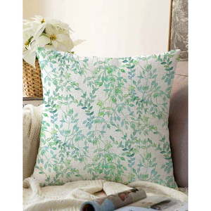 Beżowo-zielona poszewka na poduszkę z domieszką bawełny Minimalist Cushion Covers Twiggy, 55x55 cm obraz