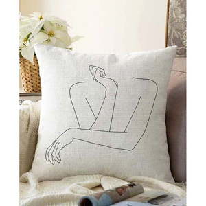 Poszewka na poduszkę z domieszką bawełny Minimalist Cushion Covers Pose, 55x55 cm obraz