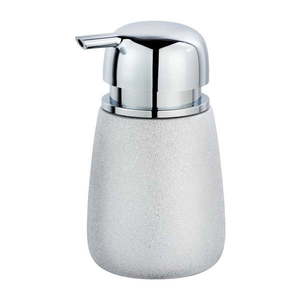 Ceramiczny dozownik do mydła w srebrnej barwie Wenko Glimma obraz