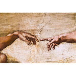 Reprodukcja obrazu Michała Anioła – Creation of Adam, 70x45 cm obraz