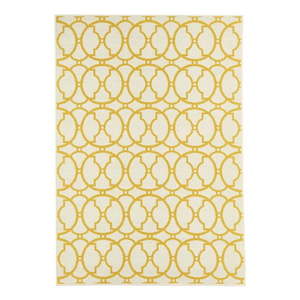 Beżowo-żółty dywan odpowiedni na zewnątrz Floorita Interlaced, 160x230 cm obraz