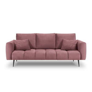 Różowa sofa z aksamitnym obiciem Interieurs 86 Octave obraz