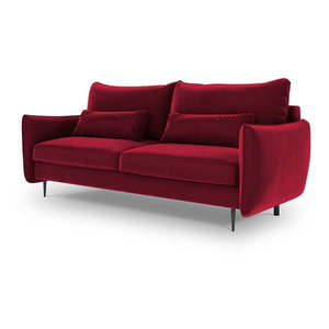 Czerwona sofa rozkładana ze schowkiem Cosmopolitan Design Vermont obraz