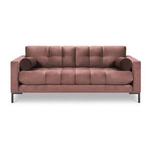 Różowa aksamitna sofa Cosmopolitan Design Bali obraz