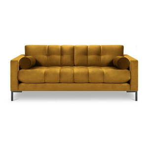Żółta aksamitna sofa Cosmopolitan Design Bali obraz