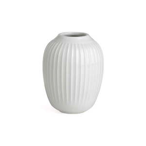 Biały kamionkowy wazon Kähler Design Hammershoi, wys. 10 cm obraz