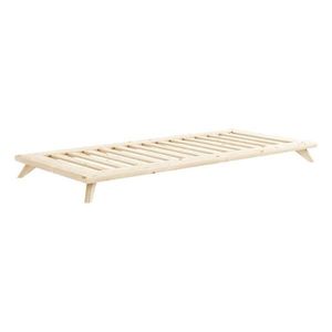 Jednoosobowe łóżko z litego drewna sosnowego Karup Design Senza, 90x200 cm obraz