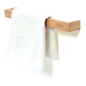 Uchwyt ścienny na ręczniki z drewna dębowego Wireworks Mezza, 60 cm obraz