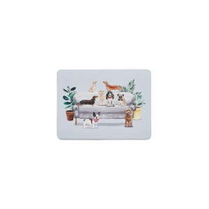 Zestaw 4 korkowych mat stołowych Cooksmart ® Curious Dogs obraz