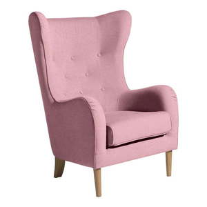 Różowy fotel Max Winzer Miriam obraz