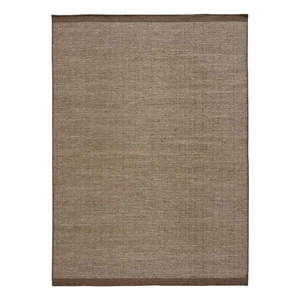 Brązowy wełniany dywan Universal Kiran Liso, 60x110 cm obraz