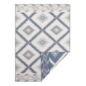 Niebiesko-kremowy dywan odpowiedni na zewnątrz NORTHRUGS Malibu, 80x150 cm obraz