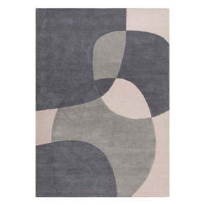 Szary dywan wełniany Flair Rugs Glow, 160x230 cm obraz