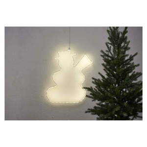 Wisząca dekoracja świetlna LED Star Trading Lumiwall Snowman, wys. 50 cm obraz