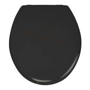 Czarna deska sedesowa matowa Wenko Prima, 41x38 cm obraz