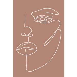 Plakat 29x41 cm Woman Face – Veronika Boulová obraz
