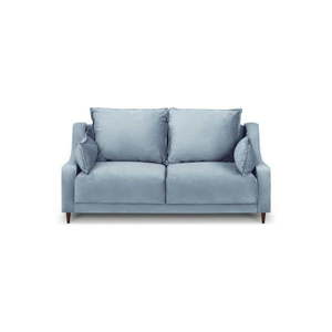 Jasnoniebieska aksamitna sofa Mazzini Sofas Freesia, 150 cm obraz
